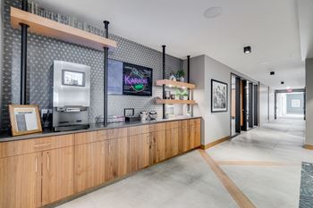 Complimentary coffee bar